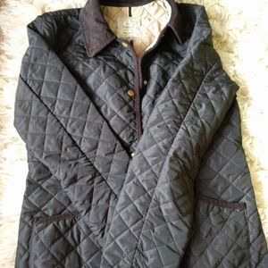 Black Quilted Coat